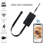 Mini WiFi Security Camera featuring 1080P HD video, motion detection, 2.4GHz WiFi, rechargeable battery and remote mobile access.