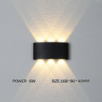IP65 Waterproof LED Wall Light AC110V 220V Indoor Outdoor Aluminium Wall Lamp