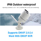 JIENUO 5MP WiFi IP Security Camera | Outdoor Waterproof ONVIF CCTV with Night Vision