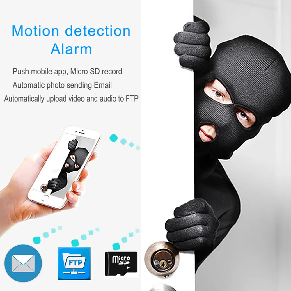 JIENUO 5MP WiFi IP Security Camera | Outdoor Waterproof ONVIF CCTV with Night Vision