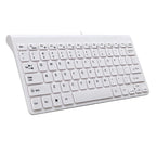 White keyboard on a white background