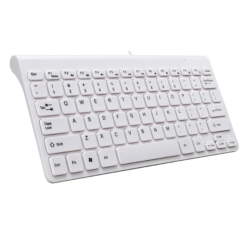 White keyboard on a white background