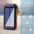 High-Capacity 50000mAh Solar Power Bank – Portable Multi-Device Charger with Dual USB, USB-C & Flashlight