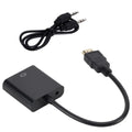 Black audio adapter with USB cable and 3.5mm plug on a white background