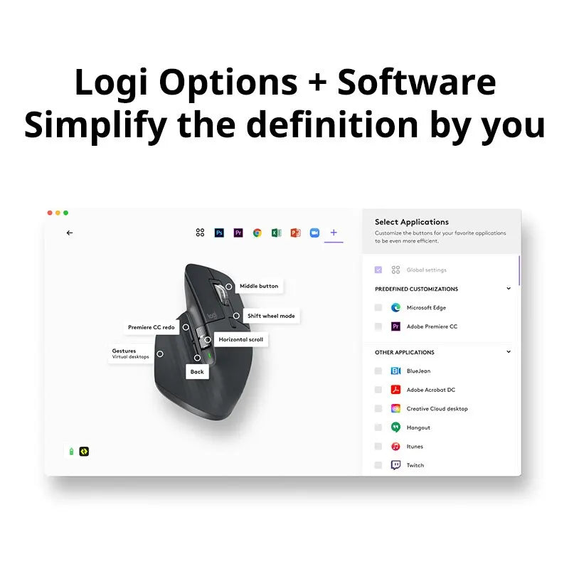 Wireless Bluetooth Mouse Logitech MX Master 3S for Laptop & Multi-Device Use