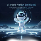 Protect your home with the HiEasy 5MP Robot WiFi Indoor Security Camera featuring AI motion detection, night vision, two-way audio, and smart monitoring.
Robotic device with camera capabilities on a dark space-themed background
