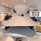 Solar Sun Hat with Cooling Fan – UV Protection Outdoor Bucket Hat for Camping & Fishing