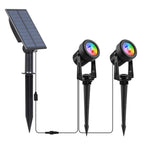 Solar LED Garden Light IP65 Waterproof – RGB Warm & Cold White Outdoor Landscape Lamp