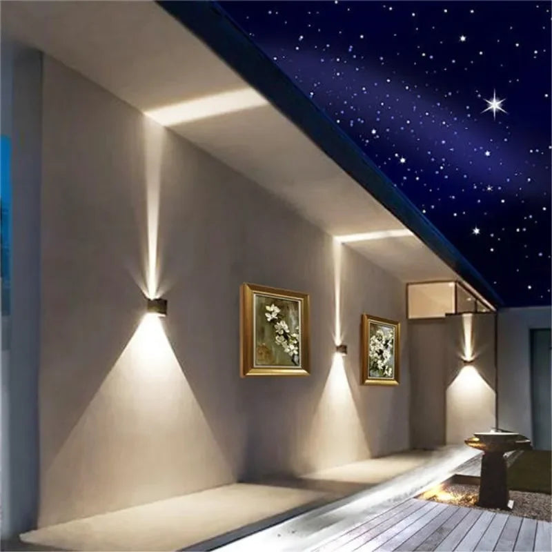 IP65 LED Wall Light 6W 12W DC12V-24V Adjustable Up Down Waterproof Wall Lamp