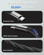 USB-C to 3.5mm Headphone & Charger Adapter 3-in-1 60W PD Fast Charging Audio DAC