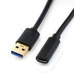 USB 3.0 to USB-C Female Extension Cable – High-Speed Data Adapter for Hubs, OTG Devices & Card Readers