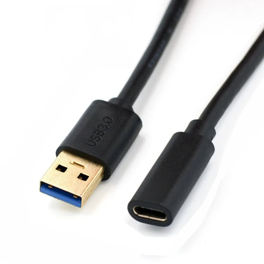 USB 3.0 to USB-C Female Extension Cable – High-Speed Data Adapter for Hubs, OTG Devices & Card Readers