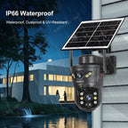 4G /WIFI Outdoor Solar Camera 8MP Dual Lens PIR Sim Card built in Night Vision Waterproof Security Camara Battery CCTV