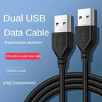 USB A Male to Male USB 3.0/2.0 Extension Cable | Dual USB Data Cable