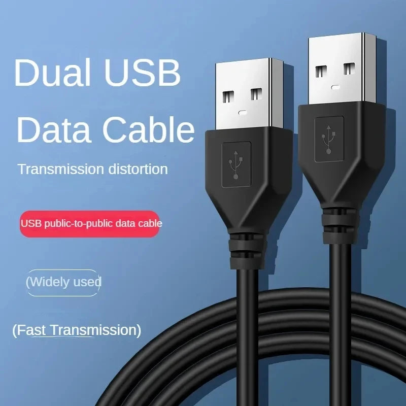 USB A Male to Male USB 3.0/2.0 Extension Cable | Dual USB Data Cable