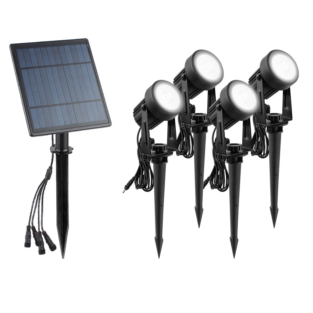 Solar LED Garden Light IP65 Waterproof – RGB Warm & Cold White Outdoor Landscape Lamp
