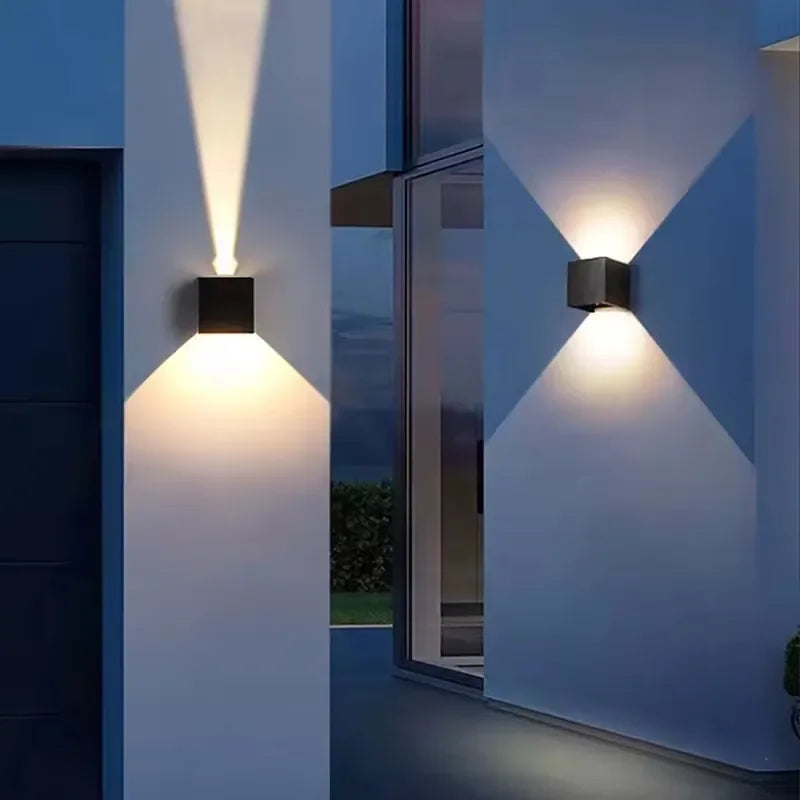 IP65 LED Wall Light 6W 12W DC12V-24V Adjustable Up Down Waterproof Wall Lamp