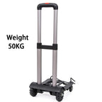 Hand truck with a capacity of 50KG on a white background