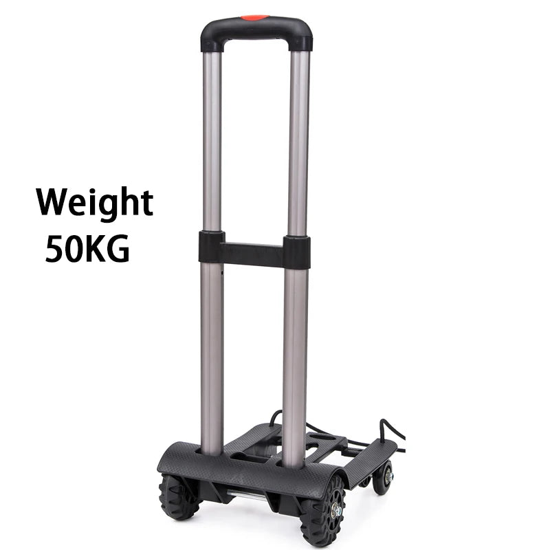 Hand truck with a capacity of 50KG on a white background