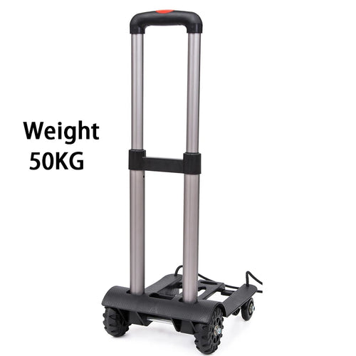 Hand truck with a capacity of 50KG on a white background