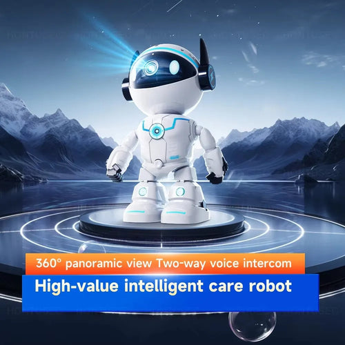 Protect your home with the HiEasy 5MP Robot WiFi Indoor Security Camera featuring AI motion detection, night vision, two-way audio, and smart monitoring.