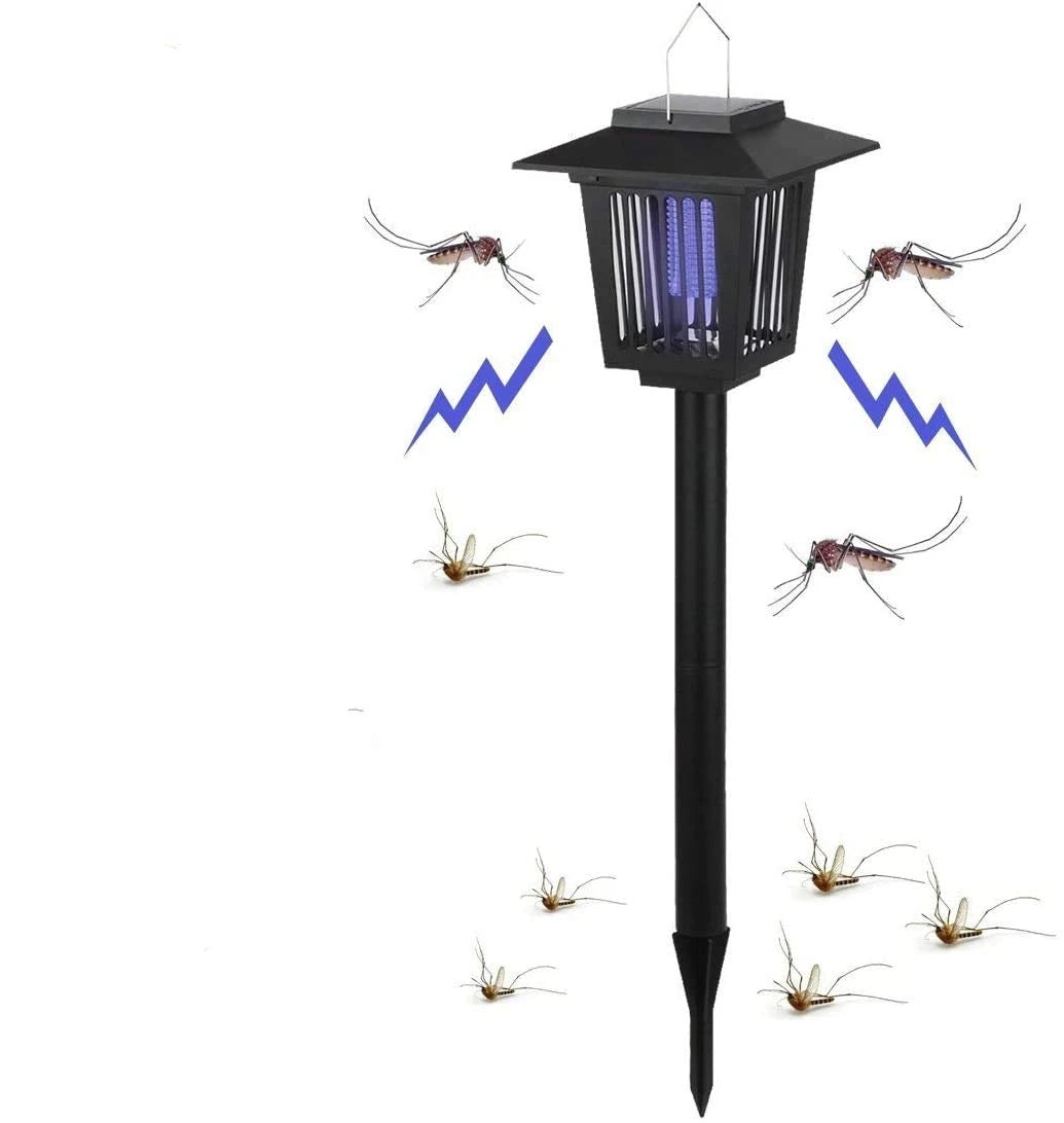 Solar-Powered Bug Zapper Lamp – Waterproof UV Mosquito & Insect Killer for Patio, Garden, Camping & Home