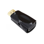 HDMI Female to VGA Male Adapter with Audio Port – Full HD 1080P Video Converter