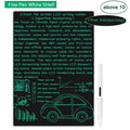 11.5-inch full screen LCD writing tablet with white pen on a white background