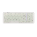 Transparent keyboard on a white background