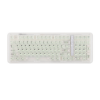 Transparent keyboard on a white background