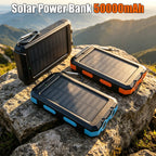 High-Capacity 50000mAh Solar Power Bank – Portable Multi-Device Charger with Dual USB, USB-C & Flashlight