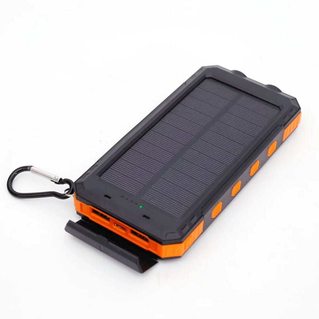 High-Capacity 50000mAh Solar Power Bank – Portable Multi-Device Charger with Dual USB, USB-C & Flashlight