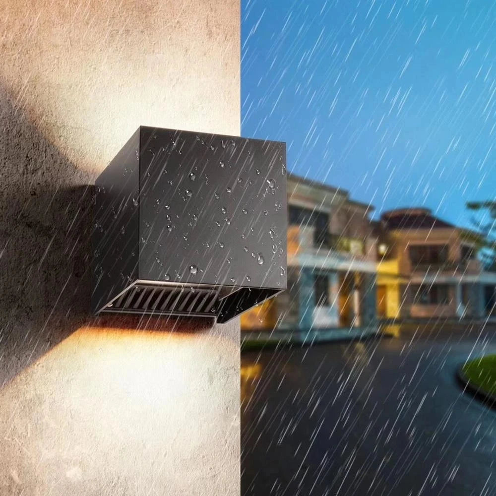 IP65 LED Wall Light 6W 12W DC12V-24V Adjustable Up Down Waterproof Wall Lamp