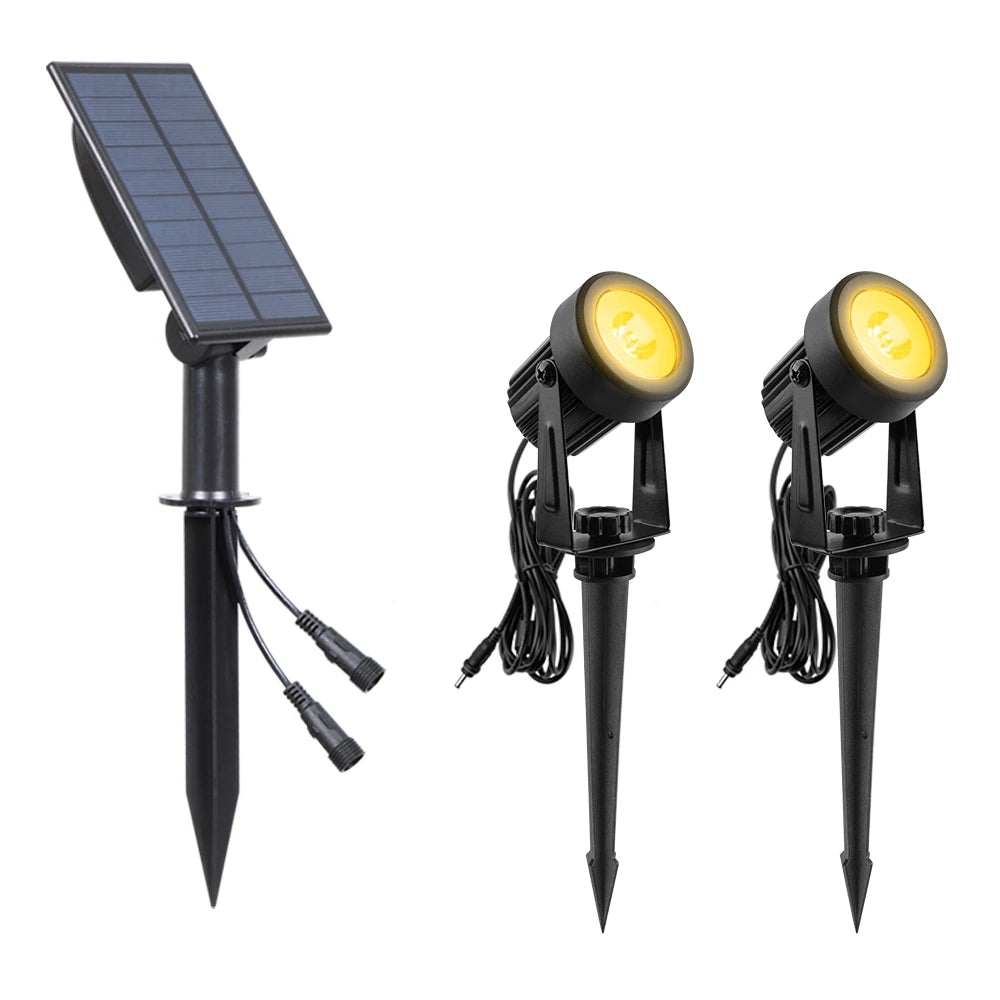 Solar LED Garden Light IP65 Waterproof – RGB Warm & Cold White Outdoor Landscape Lamp