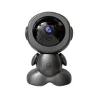 8MP WiFi PTZ Security Camera | AI Smart Tracking Robot Camera with Color Night Vision & Two-Way Audio Baby Monitor
A cute, cartoonish black security camera shaped like a small robot or character, featuring a glossy black face with a colorful camera lens and a smooth body, isolated on a white background.