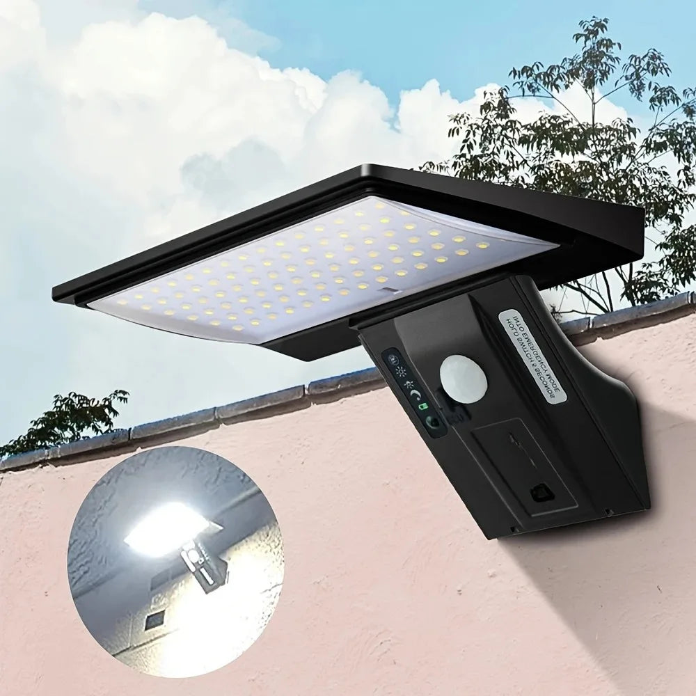 Solar Security Flood Light Outdoor Waterproof Motion Sensor – 90 LED 4 Modes Wall Light for Garden & Yard