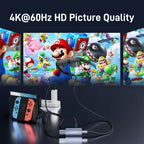 HDMI to USB-C Adapter 4K60Hz for AR Glasses, Nintendo Switch 2, PS5, Xbox & Steam Deck