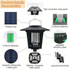 Solar-Powered Bug Zapper Lamp – Waterproof UV Mosquito & Insect Killer for Patio, Garden, Camping & Home