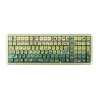 Keyboard with unique key designs on a white background