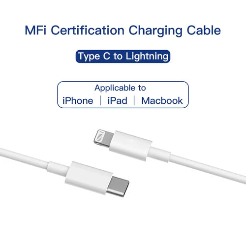 USB-C to Lightning Cable for iPhone 14/13/12/11 – MFi Certified PD 30W Fast Charging & Data Sync Cord