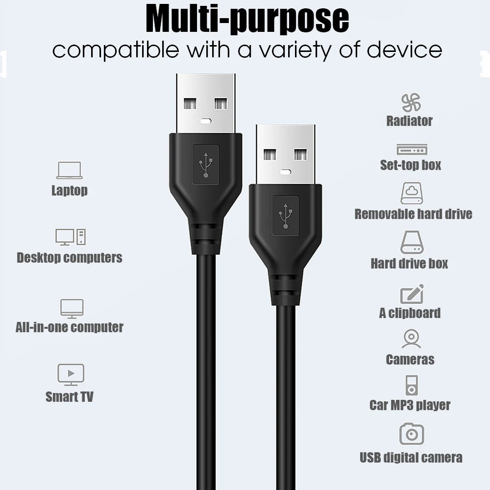 USB A Male to Male USB 3.0/2.0 Extension Cable Features