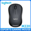 Logitech M220 esports gaming mouse on a white background with Logitech branding.